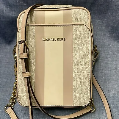 Michael Kors Jet Set Travel Flight Chain Shoulder Crossbody Bag $298 • $79.99