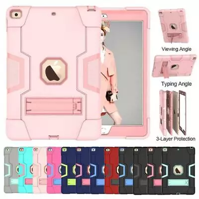 For IPad 7/8/9th Gen Mini 5 Air Pro 10.5 Shockproof Heavy Duty Stand Case Cover • $26.99