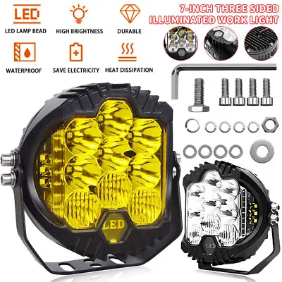 5/7inch LED Driving Lights Spot Black Round Work  SUV Offroad Truck US • $24.66