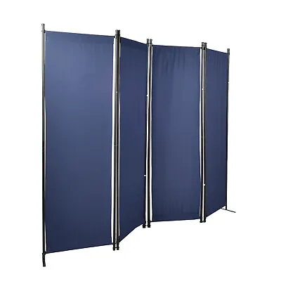 Room Divider 4 Panel Privacy Screens Home Office Accents Furniture Folding Steel • $49.99