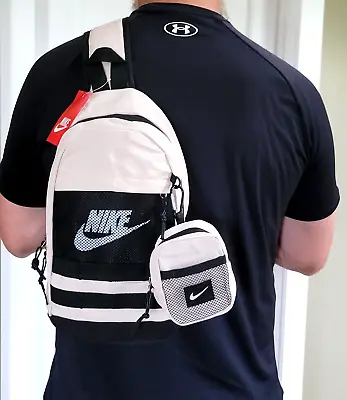 Nike Unisex Sling Bag Backpack NWT School Bag Carry On • $39.99