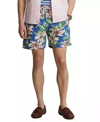 Polo Ralph Lauren 5.75  Traveler Classic Seaside Lilies Swim Trunks Men's S NWT • $52.99