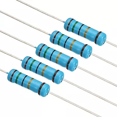 150pcs Metal Film Resistor Assortment Kit 0.1 Ohm - 750 Ohm 30 Values 2W 1% • $13.93