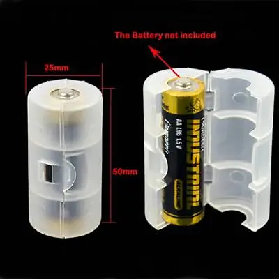 £3.67 • Buy 6PCS AA To C Battery Adapter Holder Case Converter Switcher LR06 AA To C LR14~