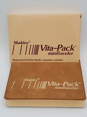 Vintage Shaklee Vita-Pack MiniTraveler Vitamin Pill Box Case- NEW WITH BOX • $13.69