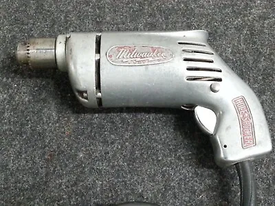 Vintage Milwaukee Tool Model 3B Hole Shooter 1/4  Chuck With Key WORKS! • $50