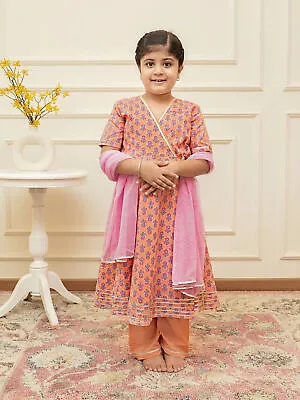 Floral Ethnic Kids Suit Diwali Designer Wear Indian Style Dress Wear For Girls • $53.13