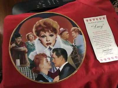 I Love Lucy 1992 Hamilton Collection Plate  Lucy  By Morgan Weistling • $14