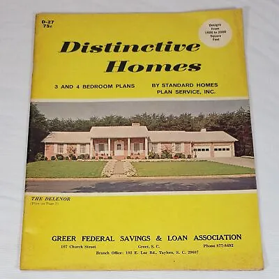 Standard Homes Mid Century House Plans Distinctive Homes Booklet 31 Pages • $21.99
