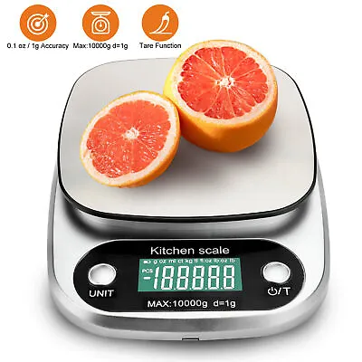 Digital Kitchen Food Diet Scale Multifunction Weight Balance 22lbs/1g 0.04Oz • $13.35