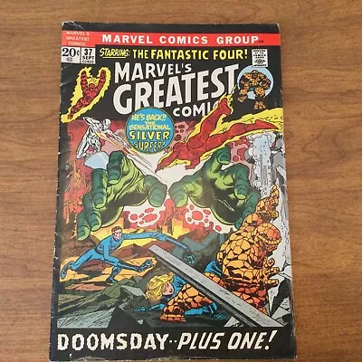 Marvels Greatest Comics #37 1972 Marvel Comic Book Stan Lee Gil Kane Kirby NM • $10