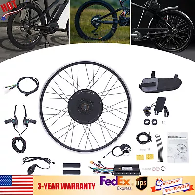 700C 28 /29'' 1000W LCD Electric Bicycle Motor Conversion Kit Ebike Rear Wheel • $216.60