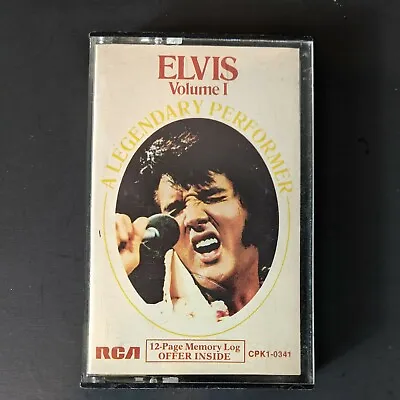 ELVIS PRESLEY Volume 1 A LEGENDARY PERFORMER Cassette Tape 1973 RCA Records • $21.97