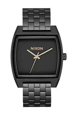 Nixon Time Tracker All Black Watch 37mm Water Resistant A1245 1041 New In Box • $89