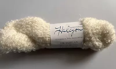 HALCYON Victorian Boucle Yarn Mohair Wool Blend 200 Yds Maine • $12.95