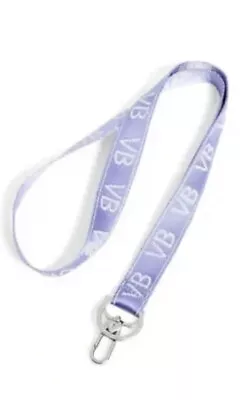 NWT Vera Bradley Wide Webbing Lanyard Purple Lavender Mural Garden • $13