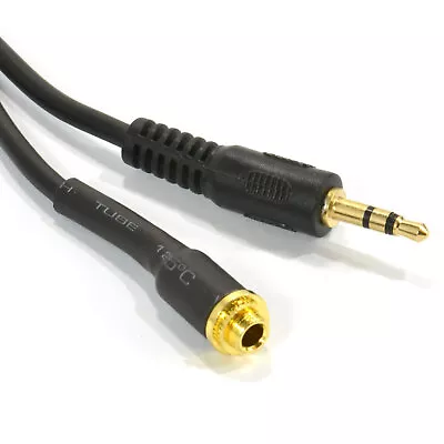 1m Panel Mount 3.5mm Male To Female Locking Nut Stereo Adapter Cable [008000] • £3.04