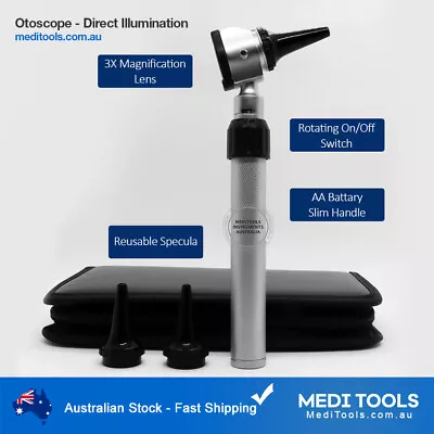 Otoscope ENT Diagnostic Set Ear Exam Ear Wax Torch LED Illumination Premium • $54.99