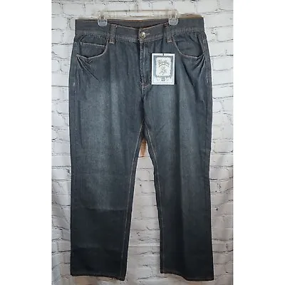 Blue Gear Men's Jeans Sz 38x32 Straight Leg Dark Vintage • $17