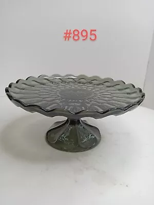 Vintage Black Anchor Hocking Cake Plate Stand • $39.99