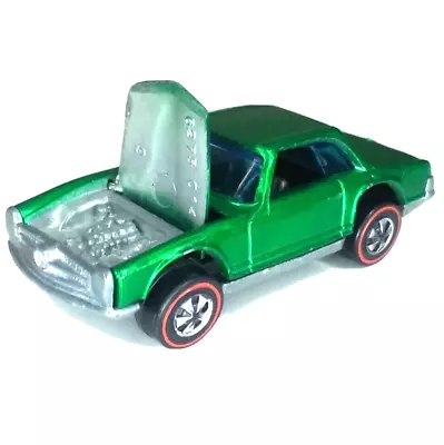 Hot Wheels Redline Mercedes Benz 280SL Green 1969 Gray Int. Made In Hong Kong • $91.28