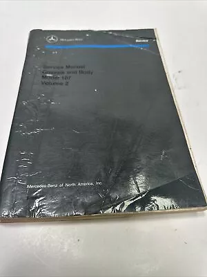 Mercedes Benz Service Manual Vol 2 Model 107 Chassis & Body - 560SL - 1993  • $34.99