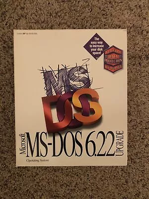 Microsoft MS-DOS Version 6.22 Upgrade 3.5 Disks 1994: Vintage Software • $59.99