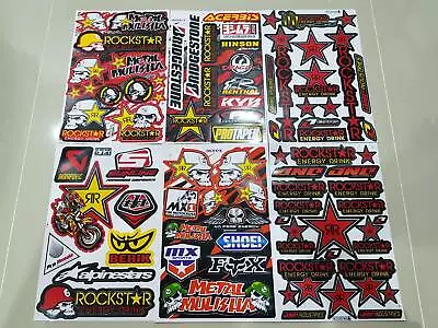 6 Rockstar Energy Drink Metal Mulisha Motocross Yamaha Decal Racing Sticker ATV. • $14.92