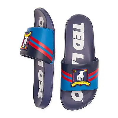 Ted Lasso Men's Navy Blue Casual Slide Sandals Sizes 7-13 NEW • $13.95