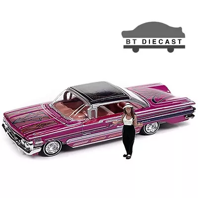 RACING CHAMPIONS LOWRIDERS 1960 CHEVROLET IMPALA 1/64 With FIGURE PINK RCCP1013 • $17.99