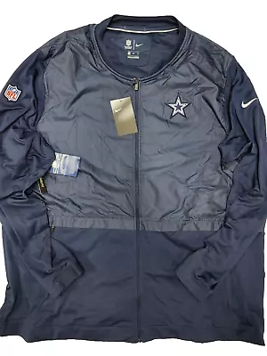 NIKE OnField NFL Dallas Cowboys Full Zip Jacket In Blue Size 3XL • $50