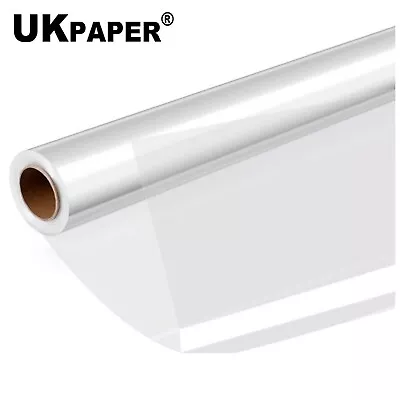 Cellophane Wrap Roll For Hampers Flowers Gift Clear Cello Wrap Roll 80cm Or 40cm • £14.99