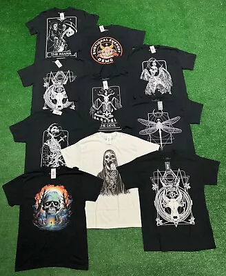 Lot Of 10 NEW T Shirts Threadless Goth Emo Horror Grunge Size Medium • $100