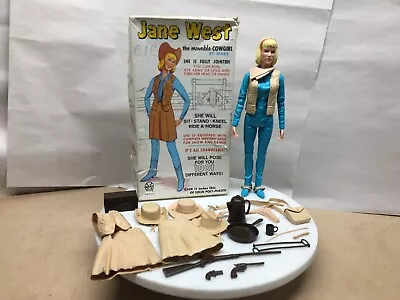 VINTAGE BEST OF JOHNNY WEST SERIES JANE WEST W/BOX AND ACCESSORIES 60's BY MARX • $49.99