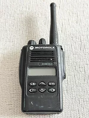 AS/IS Motorola EX560 XLS 16CH UHF 450-512MHz Two Way Radio AAH38SDF9DU6AN W/Batt • $99.99