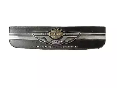 OEM Harley Davidson 100th ANNIVERSARY Large Tour Pak MEDALLION Badge EMBLEM Logo • $200