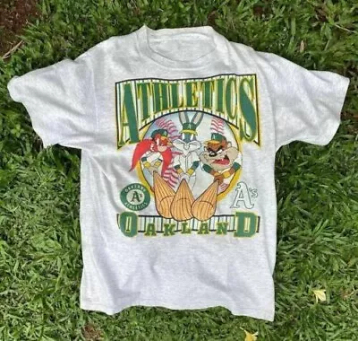 Vintage 1993 Mlb Oakland Athletics Shirt Mlb World Series Unisex T-shirt Gift • $22.79