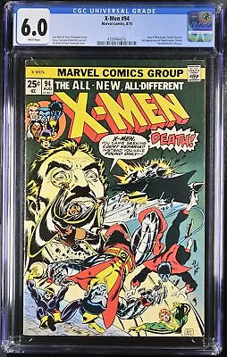 X-Men #94 CGC FN 6.0 White Pages New Team Begins Sunfire Leaves! Cockrum Art! • $619