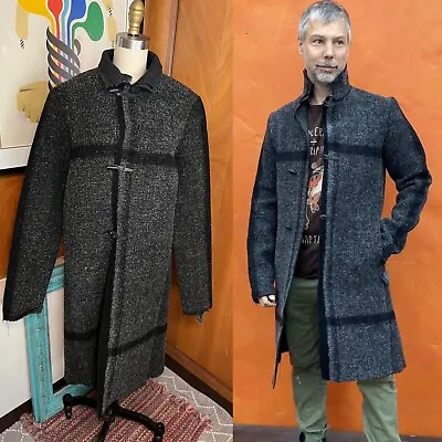 Nwt MA+ Maurizio Amadei Heavy Wool Silk Coat Sz 46 Italy 12w-C241-AWS New • $875