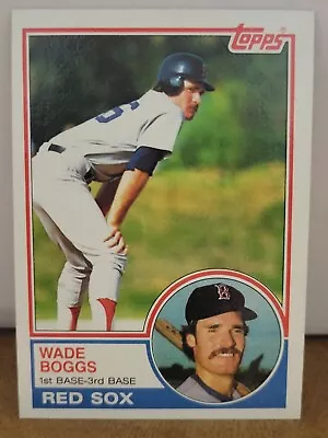 1983 Topps Wade Boggs #498 Rookie Boston Red Sox HOFer RC • $11