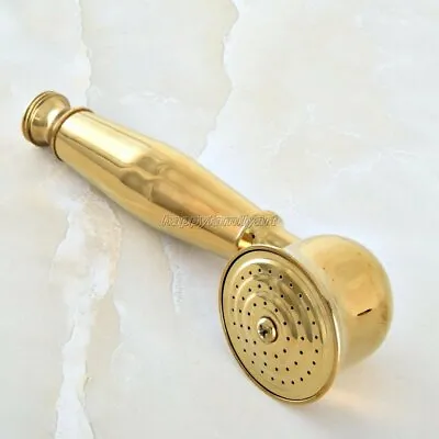 £14.39 • Buy Bathroom Polished Gold Color Brass Telephone Style Hand Held Shower Head Yhh052