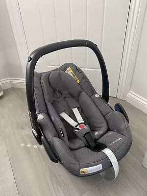 Maxi-Cosi Pebble Plus - Sparkling Grey - NO BASE - Very Good Condition. • £40