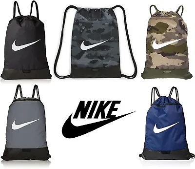 £19.99 • Buy Nike Brasilia Gymsack Gym Bag Sack Sports Drawcord Shoulder Straps Zip Pocket
