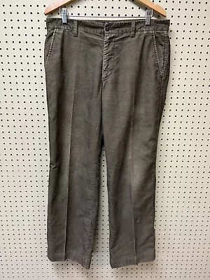 Mason's Jeans Mens 35 X 31 Green Soft Corduroy Casual Pants Italy Made • $23.99