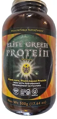 Green Protein Powder (HealthForce SuperFoods Elite) 500 G (17.64 Oz Bottle) • $45