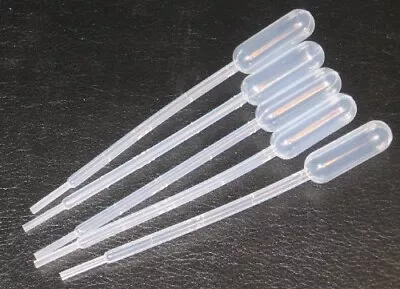 1 Ml Durable Dropper Pipette Transfer Graduated Disposable Plastic  X 6 • $4