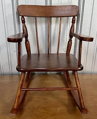 Vintage Gay Products Co Childs Wooden Rocking Chair Clearwater FL Seminole Pride • $20