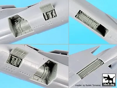 Black Dog 1/48 Wheel Bays And Spine Electronics For MiG-23BN (for Eduard) A48174 • $23.28