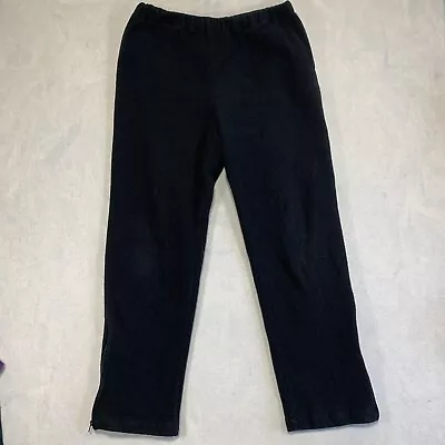 Cabelas Pants Mens Large Black Fleece Outdoors Heavyweight Pockets • $17.74