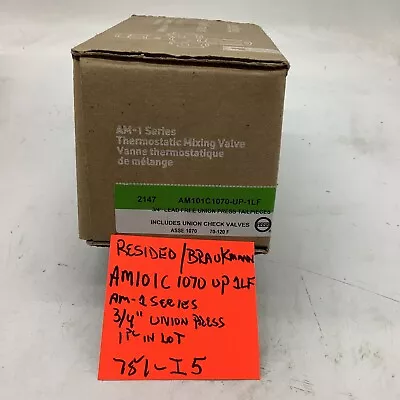 Resideo/Braukmann  AM 101C1070-UP-1LF Thermostatic Mixing Valve(1 Pc) 751- I-5 • $55